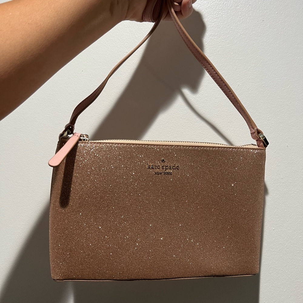 Pink sparkle Kate spade purse